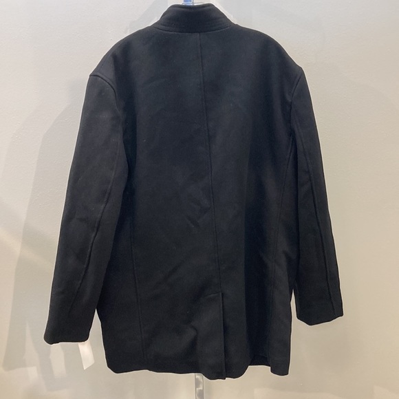 Cole Haan Men's Wool Twill Stand Collar Topper with Nylon Bib Coat Size XL NWT - Picture 3 of 4